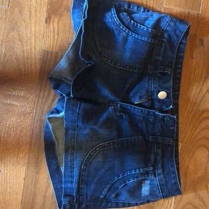 Red Camel dark wash denim shorts